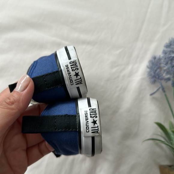 GUC Kids, All star converse sneakers, blue, black, white, size 5 - Picture 5 of 6